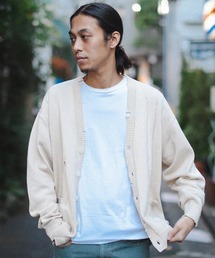 BEAMS / 7ゲージ ダメージ カーディガン