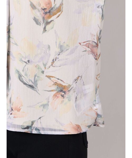 LAGUNAMOON（ラグナムーン）の「ニュアンスフラワー2WAYブラウス（シャツ/ブラウス・レディース・アイボリー/ネイビー・FREE）」の14枚目の写真