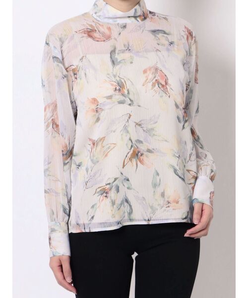 LAGUNAMOON（ラグナムーン）の「ニュアンスフラワー2WAYブラウス（シャツ/ブラウス・レディース・アイボリー/ネイビー・FREE）」の16枚目の写真