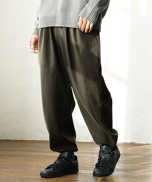 MinoriTY（マイノリティ）の「ソフトメルトンワイドバルーンパンツ（その他パンツ・メンズ・カーキ/アイボリー/ブラック/オレンジ・M/L）」の3枚目の写真
