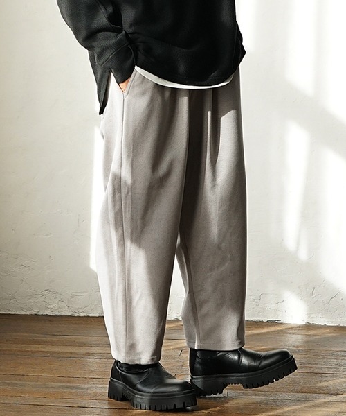 MinoriTY（マイノリティ）の「ソフトメルトンワイドバルーンパンツ（その他パンツ・メンズ・カーキ/アイボリー/ブラック/オレンジ・M/L）」の7枚目の写真