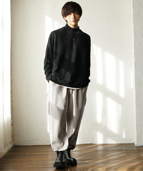 MinoriTY（マイノリティ）の「ソフトメルトンワイドバルーンパンツ（その他パンツ・メンズ・カーキ/アイボリー/ブラック/オレンジ・M/L）」の8枚目の写真