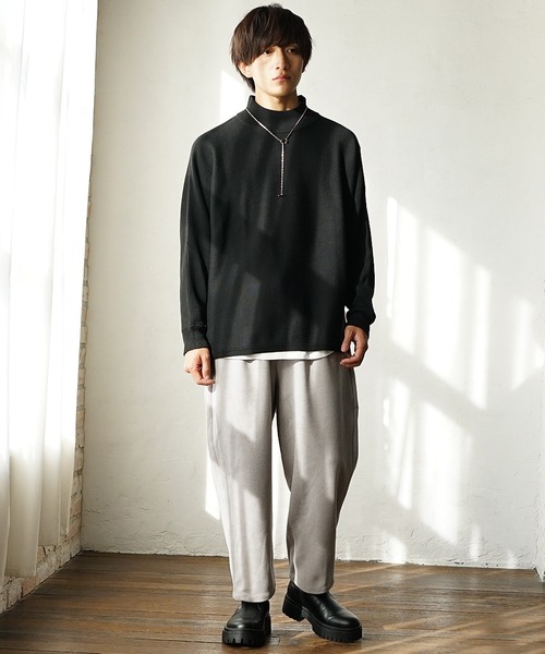 MinoriTY（マイノリティ）の「ソフトメルトンワイドバルーンパンツ（その他パンツ・メンズ・カーキ/アイボリー/ブラック/オレンジ・M/L）」の9枚目の写真