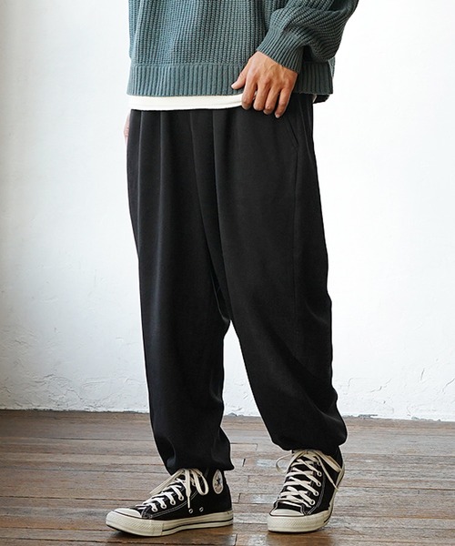 MinoriTY（マイノリティ）の「ソフトメルトンワイドバルーンパンツ（その他パンツ・メンズ・カーキ/アイボリー/ブラック/オレンジ・M/L）」の10枚目の写真