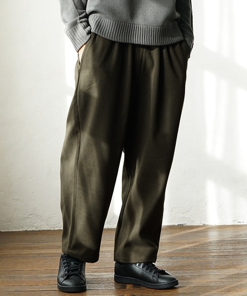 MinoriTY（マイノリティ）の「ソフトメルトンワイドバルーンパンツ（その他パンツ・メンズ・カーキ/アイボリー/ブラック/オレンジ・M/L）」の13枚目の写真