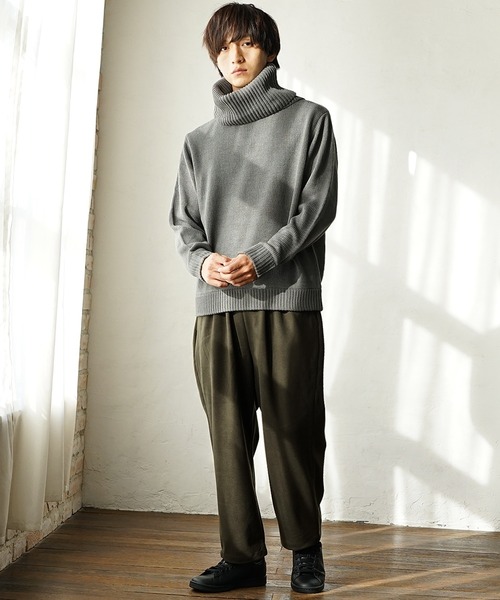 MinoriTY（マイノリティ）の「ソフトメルトンワイドバルーンパンツ（その他パンツ・メンズ・カーキ/アイボリー/ブラック/オレンジ・M/L）」の14枚目の写真