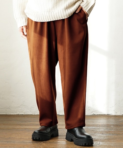 MinoriTY（マイノリティ）の「ソフトメルトンワイドバルーンパンツ（その他パンツ・メンズ・カーキ/アイボリー/ブラック/オレンジ・M/L）」の15枚目の写真