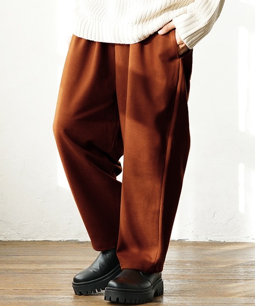 MinoriTY（マイノリティ）の「ソフトメルトンワイドバルーンパンツ（その他パンツ・メンズ・カーキ/アイボリー/ブラック/オレンジ・M/L）」の16枚目の写真