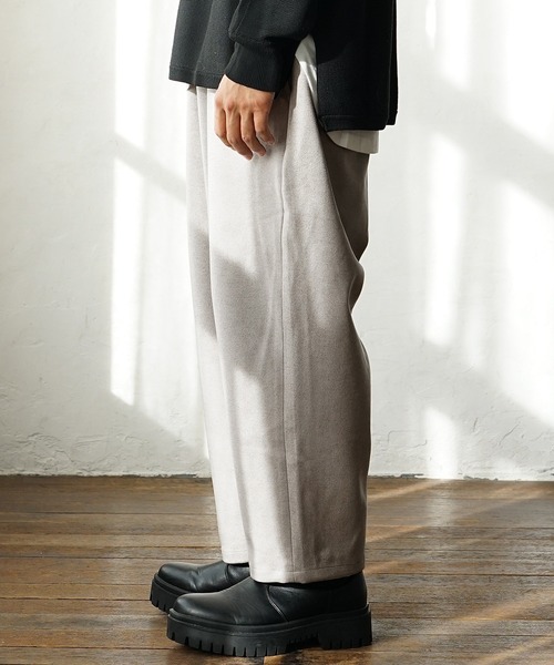 MinoriTY（マイノリティ）の「ソフトメルトンワイドバルーンパンツ（その他パンツ・メンズ・カーキ/アイボリー/ブラック/オレンジ・M/L）」の18枚目の写真