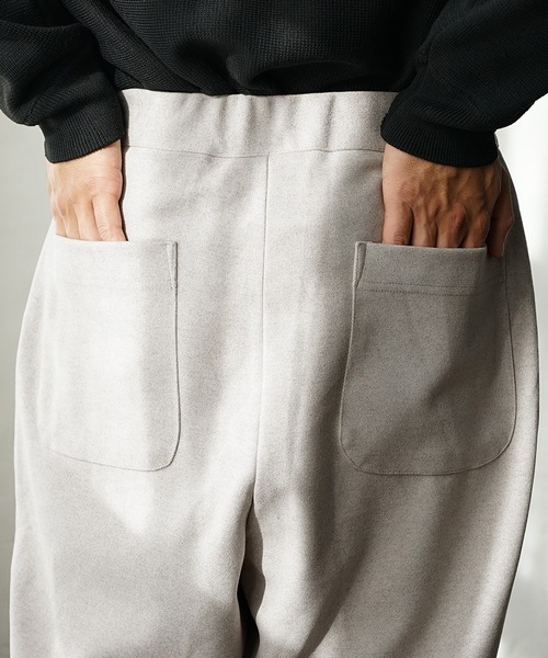 MinoriTY（マイノリティ）の「ソフトメルトンワイドバルーンパンツ（その他パンツ・メンズ・カーキ/アイボリー/ブラック/オレンジ・M/L）」の22枚目の写真