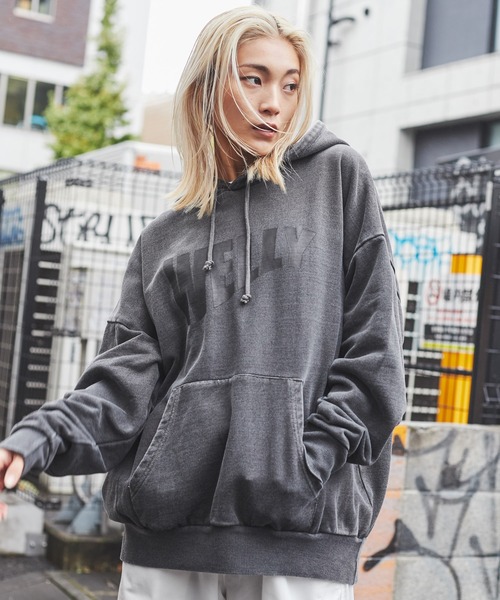 WEGO（ウィゴー）の「WEGO/ピグメントロゴプルパーカー（パーカー・メンズ・キナリ/スミクロ・MEDIUM/LARGE）」の22枚目の写真