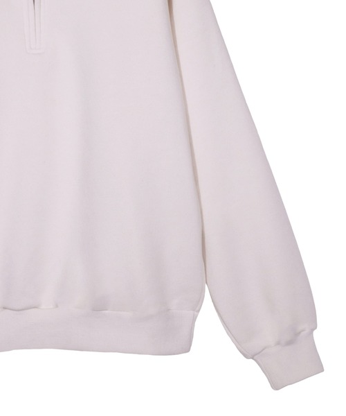 UNDERWRAPS(アンダーラップス)の「裏起毛ハーフZIPトレーナー(M3)(Tシャツ/カットソー・レディース・杢グレー/ブルー/ヘザーグレー/ブラック/アイボリー/グリーン/ピンク・MEDIUM/LARGE)」の12枚目の写真