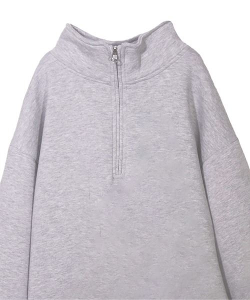 UNDERWRAPS(アンダーラップス)の「裏起毛ハーフZIPトレーナー(M3)(Tシャツ/カットソー・レディース・杢グレー/ブルー/ヘザーグレー/ブラック/アイボリー/グリーン/ピンク・MEDIUM/LARGE)」の21枚目の写真
