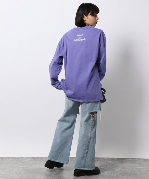 PAGEBOY(ページボーイ)の「ニュアンスアートロンT(Tシャツ/カットソー・レディース・ブラック/オフホワイト/ラベンダー・FREE)」の11枚目の写真