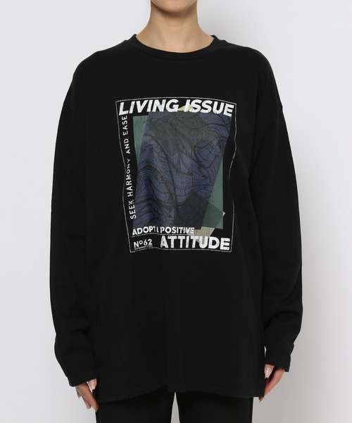 PAGEBOY(ページボーイ)の「ニュアンスアートロンT(Tシャツ/カットソー・レディース・ブラック/オフホワイト/ラベンダー・FREE)」の12枚目の写真