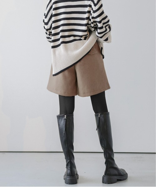 La-gemme（ラジェム）の「ウール混ショートパンツ（その他パンツ・レディース・ブラック/ベージュ系その他/モカ・M/L）」の7枚目の写真