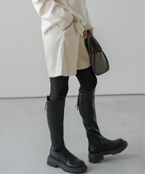 La-gemme（ラジェム）の「ウール混ショートパンツ（その他パンツ・レディース・ブラック/ベージュ系その他/モカ・M/L）」の11枚目の写真