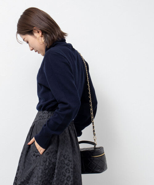 Rie Miller(リエミラー)の「《手洗い可能》ホールガーメントベーシックタートルネックプルオーバーニット(ニット/セーター・レディース・サックスブルー/ライトグレー/ピンク/オフホワイト/ネイビー・38)」の22枚目の写真