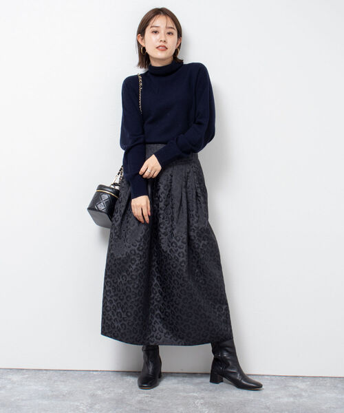 Rie Miller(リエミラー)の「《手洗い可能》ホールガーメントベーシックタートルネックプルオーバーニット(ニット/セーター・レディース・サックスブルー/ライトグレー/ピンク/オフホワイト/ネイビー・38)」の12枚目の写真