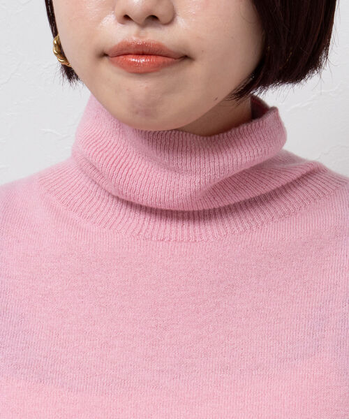 Rie Miller(リエミラー)の「《手洗い可能》ホールガーメントベーシックタートルネックプルオーバーニット(ニット/セーター・レディース・サックスブルー/ライトグレー/ピンク/オフホワイト/ネイビー・38)」の20枚目の写真
