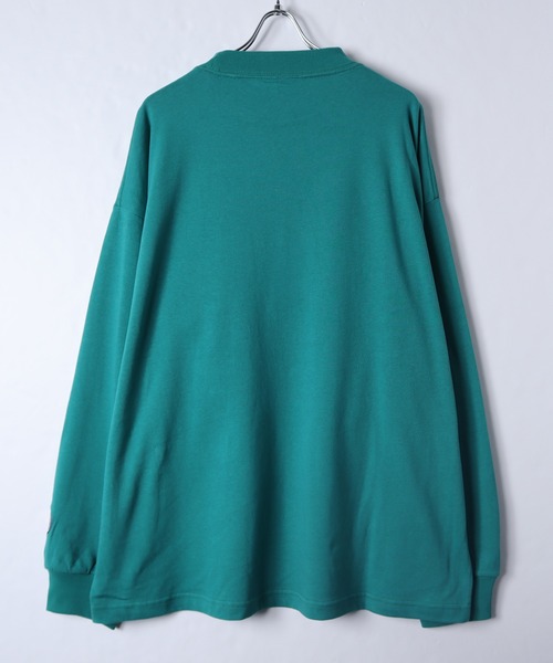 VISION STREET WEAR(ヴィジョンストリートウェア)の「【VISION STREET WEAR】ヘビーウェイト ポケットクルーネックロンT(Tシャツ/カットソー・レディース・グリーン/ネイビー/ターコイズブルー/ブラック/ホワイト/ベージュ・X-LARGE/LARGE/MEDIUM)」の14枚目の写真
