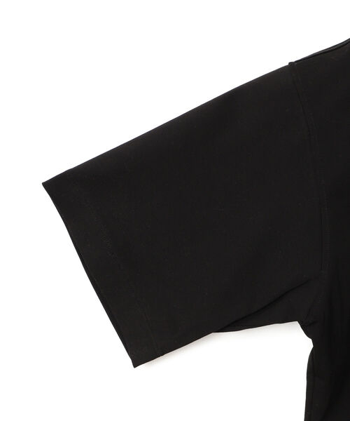 BEAMS LIGHTS（ビームスライツ）の「BEAMS LIGHTS / オープンカラー ポロシャツ（ポロシャツ・メンズ・ブラック/ライトブルー・SMALL/MEDIUM/LARGE）」の5枚目の写真