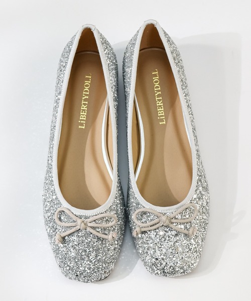 LibertyDoll（リバティードール）の「スクエアトゥ フラット美脚バレエパンプス（バレエシューズ・レディース・アイボリー/レオパード/ブラック/ブラック系その他/ベージュ/グレイッシュベージュ/シルバー/ベージュ系その他/ゴールド/シルバー系1/ゴールド系1/ブラック系1・3L/S/M/SS/L/LL）」の20枚目の写真