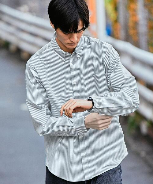 green label relaxing（グリーンレーベルリラクシング）の「LF オックス ボタンダウン シャツ -防シワ-（シャツ/ブラウス・メンズ・ロイヤルブルー/ホワイト/ライトブルー/ダークグリーン・S/M/L/XL）」の3枚目の写真