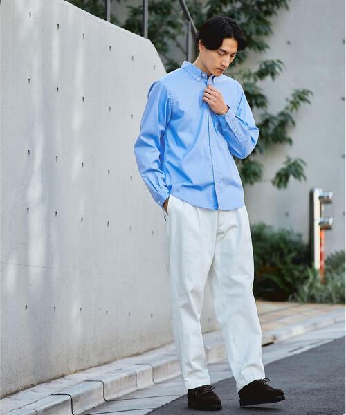 green label relaxing（グリーンレーベルリラクシング）の「LF オックス ボタンダウン シャツ -防シワ-（シャツ/ブラウス・メンズ・ロイヤルブルー/ホワイト/ライトブルー/ダークグリーン・S/M/L/XL）」の13枚目の写真