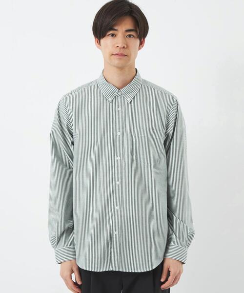 green label relaxing（グリーンレーベルリラクシング）の「LF オックス ボタンダウン シャツ -防シワ-（シャツ/ブラウス・メンズ・ロイヤルブルー/ホワイト/ライトブルー/ダークグリーン・S/M/L/XL）」の14枚目の写真