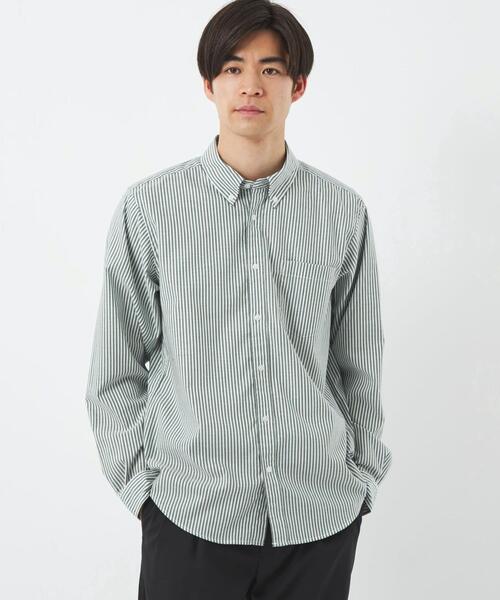 green label relaxing（グリーンレーベルリラクシング）の「LF オックス ボタンダウン シャツ -防シワ-（シャツ/ブラウス・メンズ・ロイヤルブルー/ホワイト/ライトブルー/ダークグリーン・S/M/L/XL）」の5枚目の写真