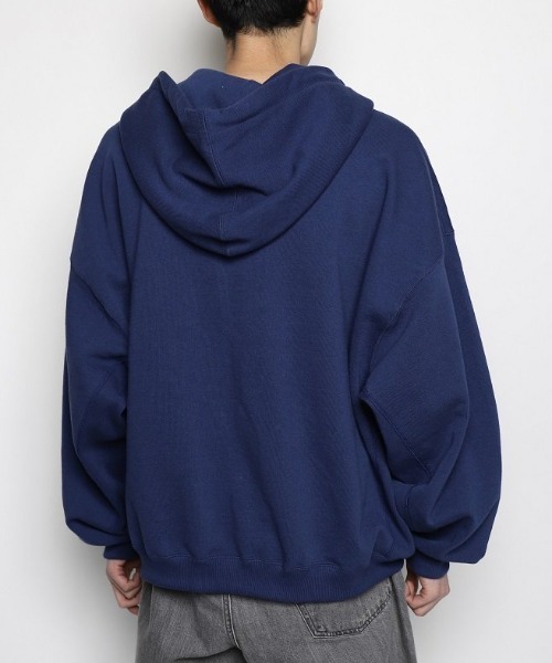 refomed（リフォメッド）の「”KINCHAKU＂ZIPUP HOODIE（ブルゾン・メンズ・ブルー/ナチュラル・3）」の11枚目の写真