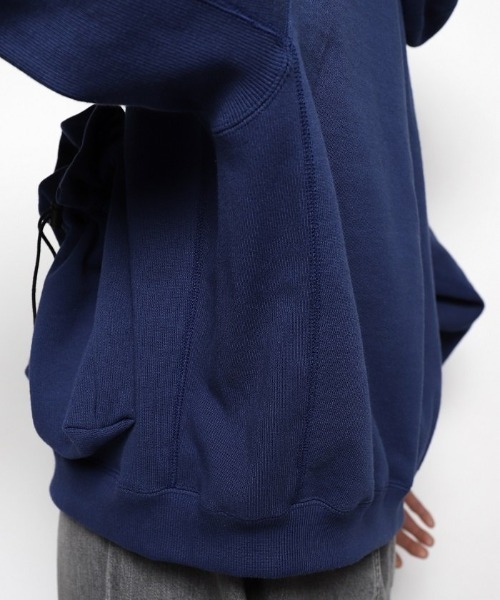 refomed（リフォメッド）の「”KINCHAKU＂ZIPUP HOODIE（ブルゾン・メンズ・ブルー/ナチュラル・3）」の6枚目の写真