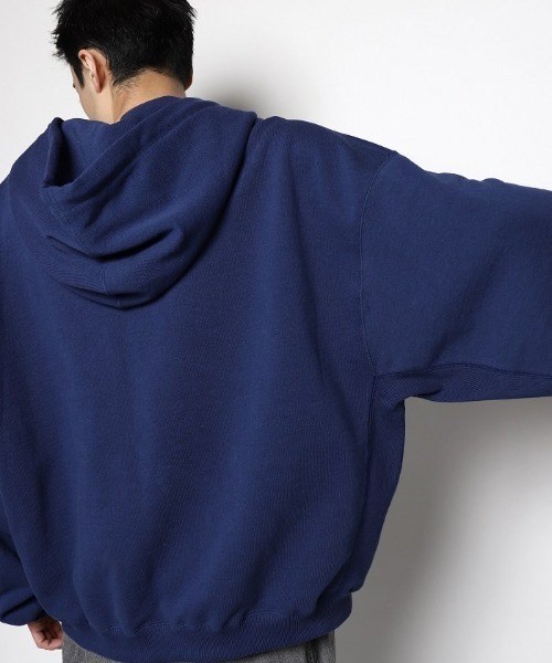 refomed（リフォメッド）の「”KINCHAKU＂ZIPUP HOODIE（ブルゾン・メンズ・ブルー/ナチュラル・3）」の5枚目の写真
