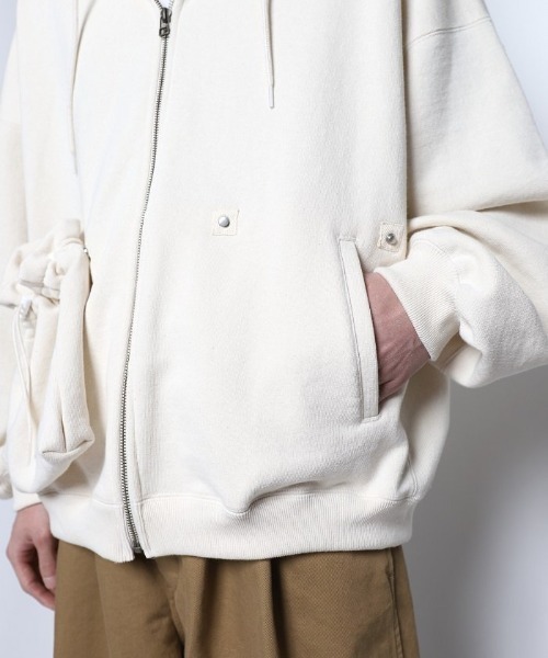 refomed（リフォメッド）の「”KINCHAKU＂ZIPUP HOODIE（ブルゾン・メンズ・ブルー/ナチュラル・3）」の21枚目の写真