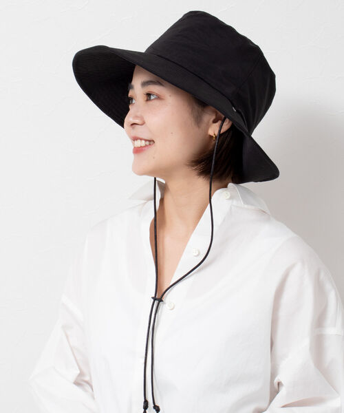 NOLLEY’S（ノーリーズ）の「つば広ハット(ひも付き)（ハット・レディース・ブラック/ライトグレー・FREE）」の15枚目の写真