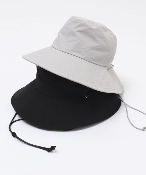 NOLLEY’S（ノーリーズ）の「つば広ハット(ひも付き)（ハット・レディース・ブラック/ライトグレー・FREE）」の4枚目の写真
