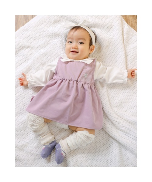 SLAP SLIP BABY（スラップスリップベビー）の「SLAPSLIPBABY/花柄ストライプ花レースチュールリボンカチュームベビー（ヘアバンド・キッズ・ホワイト系その他/ピンク系その他/ブルー系その他・ONESIZE）」の6枚目の写真