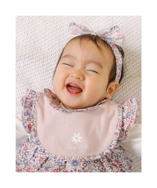 SLAP SLIP BABY（スラップスリップベビー）の「SLAPSLIPBABY/花柄ストライプ花レースチュールリボンカチュームベビー（ヘアバンド・キッズ・ホワイト系その他/ピンク系その他/ブルー系その他・ONESIZE）」の8枚目の写真