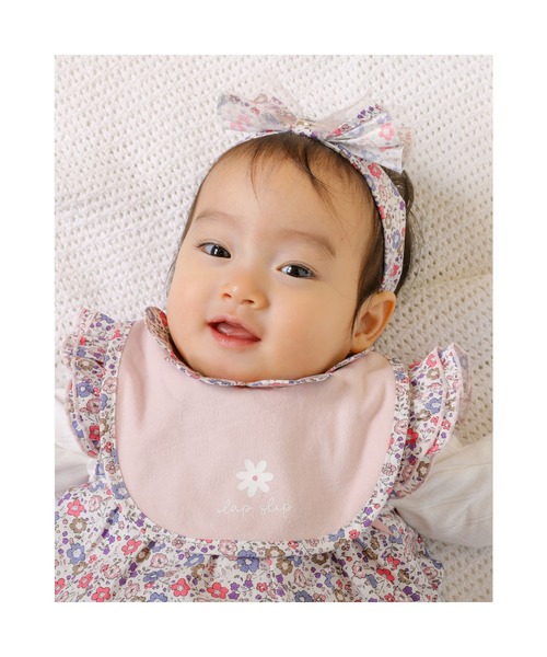 SLAP SLIP BABY（スラップスリップベビー）の「SLAPSLIPBABY/花柄ストライプ花レースチュールリボンカチュームベビー（ヘアバンド・キッズ・ホワイト系その他/ピンク系その他/ブルー系その他・ONESIZE）」の9枚目の写真