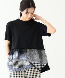 BEAMS BOY | TORI-TO × BEAMS BOY / レース ティアード Tシャツ(Tシャツ/カットソー)