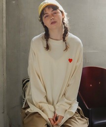 Birthday room | ハート柄シンプルロングTシャツ(Tシャツ/カットソー)