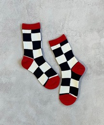 MARKEY'S | チェッカーフラッグソックス(kids/19-22cm)(ソックス/靴下)
