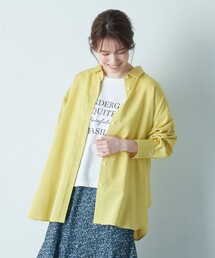ライトリネンクロスチュニックシャツ
