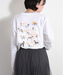 cepo | CATS＆DOGSプリントアソート ロンＴｅｅ(Tシャツ/カットソー)