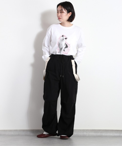 cepo（セポ）の「CATS＆DOGSプリントアソート ロンＴｅｅ（Tシャツ/カットソー・レディース・ホワイト系1/ホワイト系2/ホワイト系3・M）」の16枚目の写真