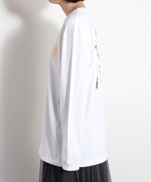 cepo（セポ）の「CATS＆DOGSプリントアソート ロンＴｅｅ（Tシャツ/カットソー・レディース・ホワイト系1/ホワイト系2/ホワイト系3・M）」の8枚目の写真