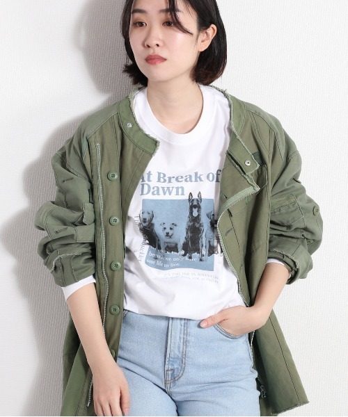 cepo（セポ）の「CATS＆DOGSプリントアソート ロンＴｅｅ（Tシャツ/カットソー・レディース・ホワイト系1/ホワイト系2/ホワイト系3・M）」の17枚目の写真