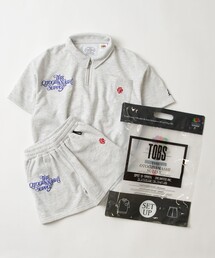 FRUIT OF THE LOOM | THE OTOGIBANASHI SUPPLY×Fruit of the Loom/ザ オトギバナシ サプライ×フルーツオブザルーム 別注POLO HALF ZIP S/S SWEAT/ポロ ハーフジップ セットアップ S/S スウェット【kids】(スウェット)