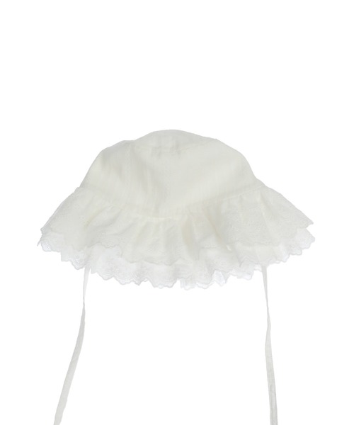 Candy Stripper(キャンディストリッパー)の「LACY BUCKET ハット(ハット・レディース・ブラック/オフホワイト・FREE)」の3枚目の写真